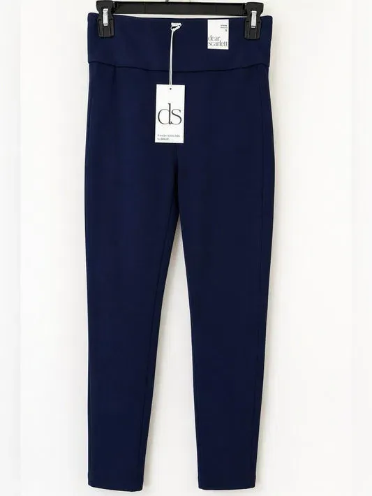 Navy slim trousers